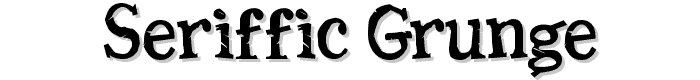 Seriffic Grunge font